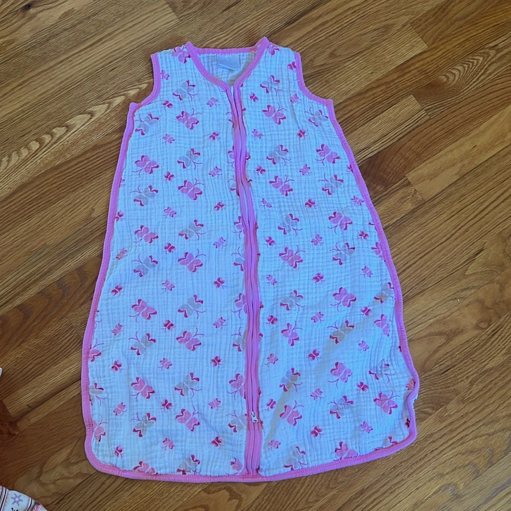 Muslin zipping sleep sack